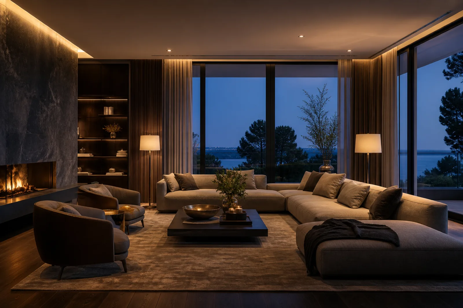 Living room controlled as one HomeHub space